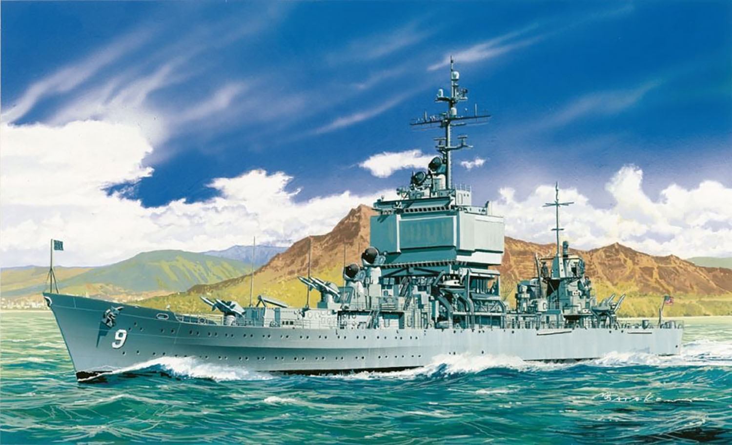 1/700 アメリカ海軍 原子力ミサイル巡洋艦 U.S.S. ロングビーチ CGN-9 1/700 アメリカ海軍 原子力ミサイル巡洋艦 U.S.S. ロングビーチ CGN-9