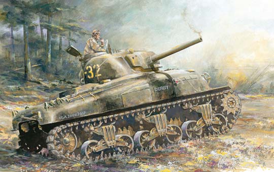 1/72 WW.II アメリカ軍 M4A1 シャーマン ノルマンディ