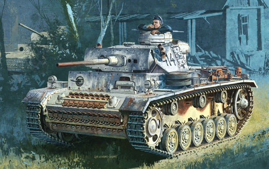 1/72 WW.II ドイツ軍III号戦車M型 w/防水マフラー