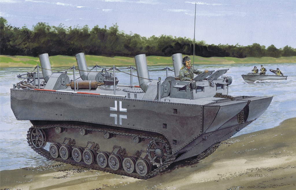 1/72　11/72 WW.II ドイツ軍 パンツァーフェリー装甲水陸両用牽引車(LWS) 試作1号車