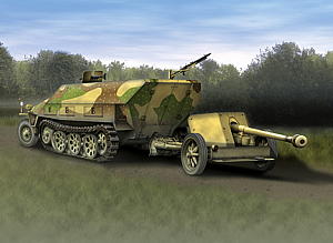 1/72 WW.II ドイツ軍 Sd.Kfz.251/1 Ausf.D & 7.5cm対戦車砲 PaK40