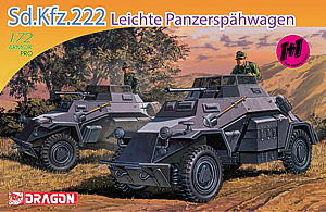 1/72 WW.II ドイツ軍 Sd.Kfz.222 装甲偵察車 2輌セット