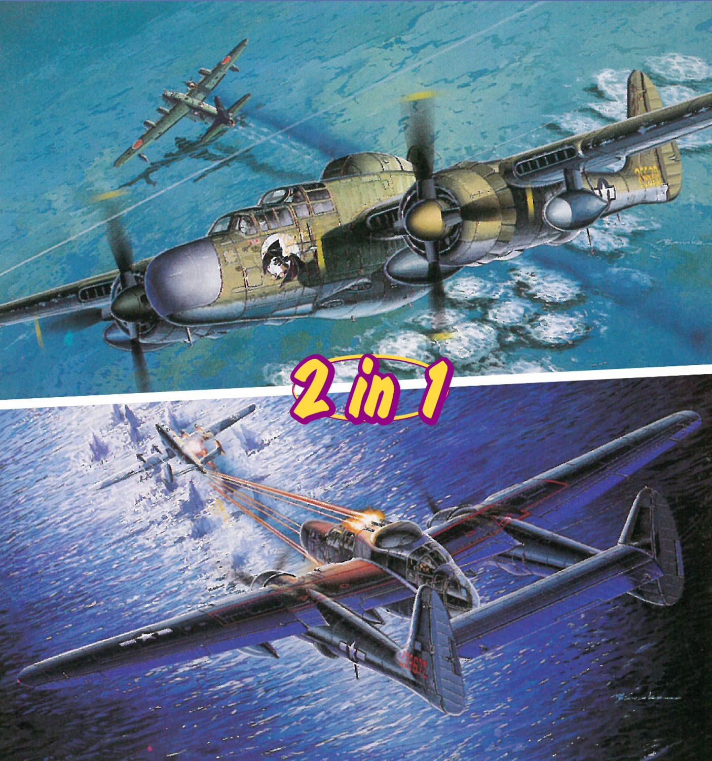 1/72 WW.II アメリカ軍 P-61Aブラックウィドウ/P-61B レディ・オブ・ザ・ダーク(2in1)
