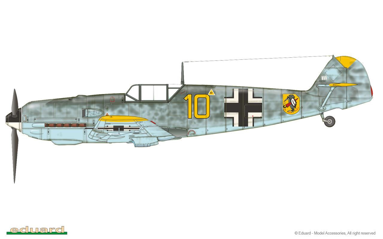 1/48　メッサーシュミット Bf109E4 プロフィパック