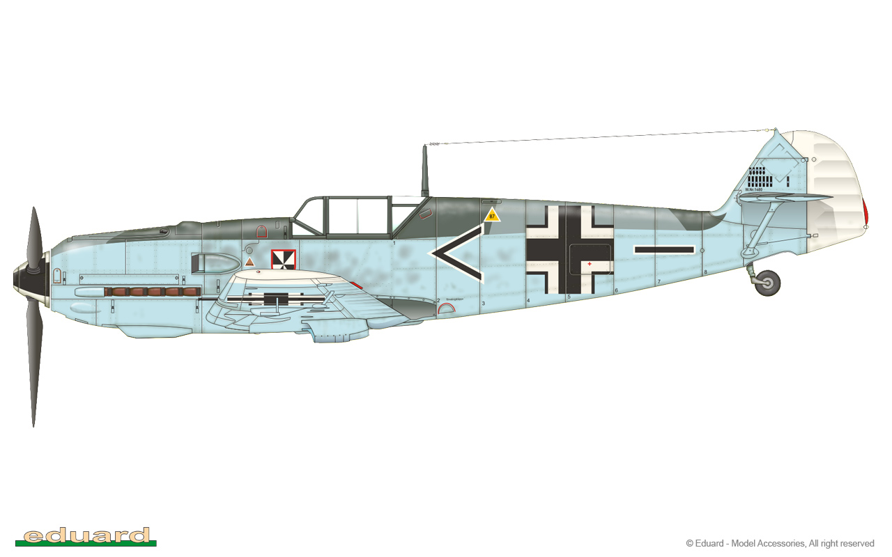 1/48　メッサーシュミット Bf109E4 プロフィパック