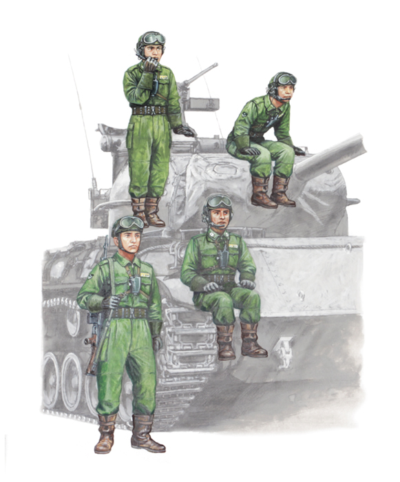 1/35　陸上自衛隊 戦車乗員セット （'65～'90年代） - ウインドウを閉じる