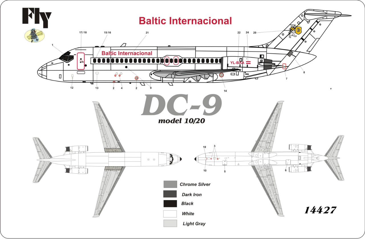 1/144　DC-9-10 ＜バルチック国際航空＞