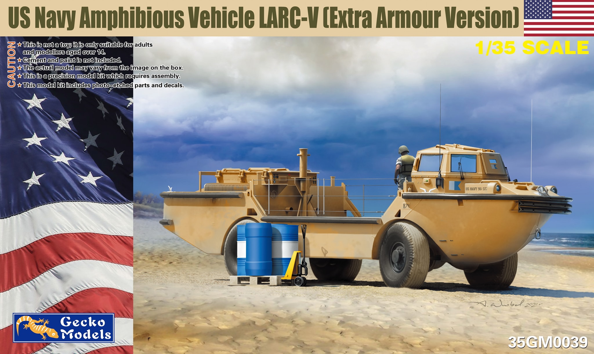 1/35 LARC-V 米海軍 水陸両用貨物輸送車 (現用/追加装甲バージョン)