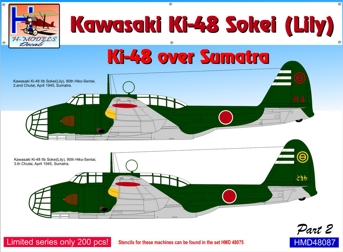 1/48　九九式双発軽爆撃機 ｢スマトラ島上空パート2｣ (2機分)