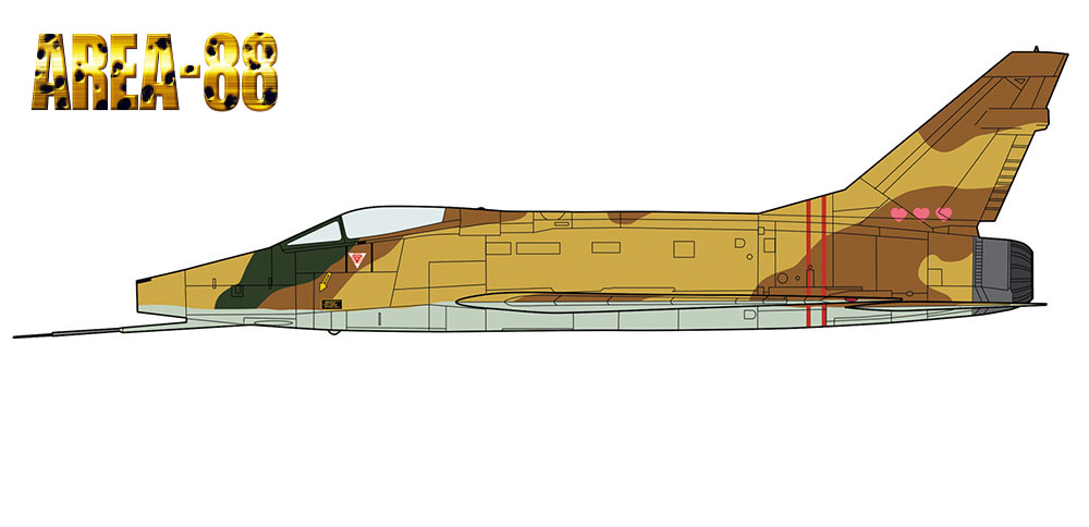 1/72　「エリア88」 F-100D スーパーセイバー “ミッキー・サイモン”