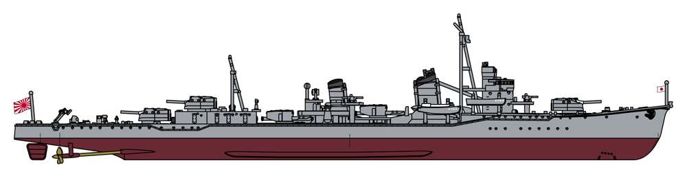 1/700　日本海軍 駆逐艦 峯雲（朝潮型） フルハルスペシャル