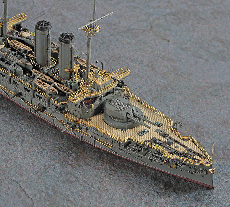 1/700　日本海軍 戦艦 三笠 木製甲板