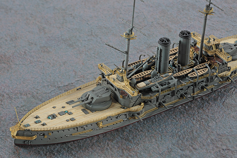 1/700　日本海軍 戦艦 三笠 木製甲板