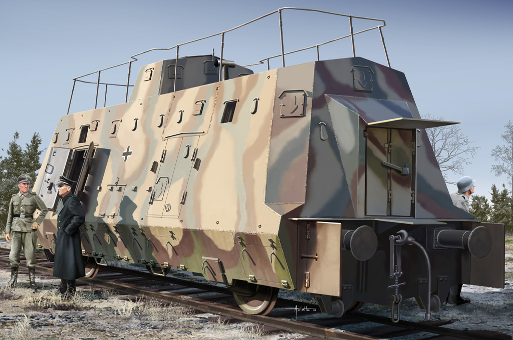 1/72 ドイツ装甲列車編成BP-42/指揮通信車 1/72 ドイツ装甲列車編成BP-42/指揮通信車