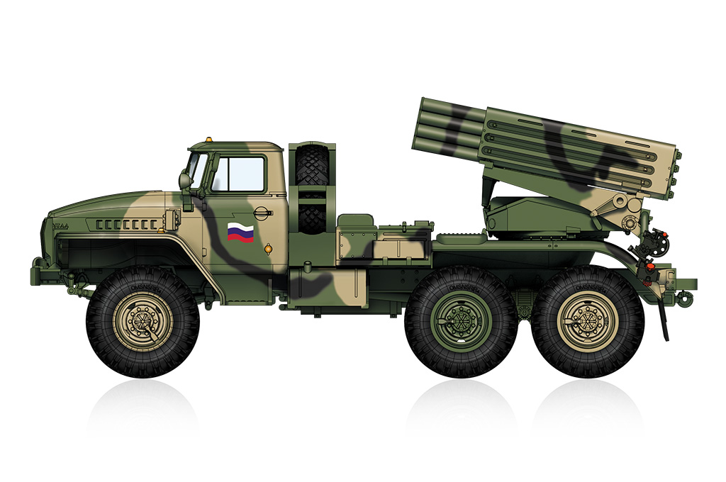 1/72　ロシア BM-21 グラート 自走多連装ロケット砲 後期型