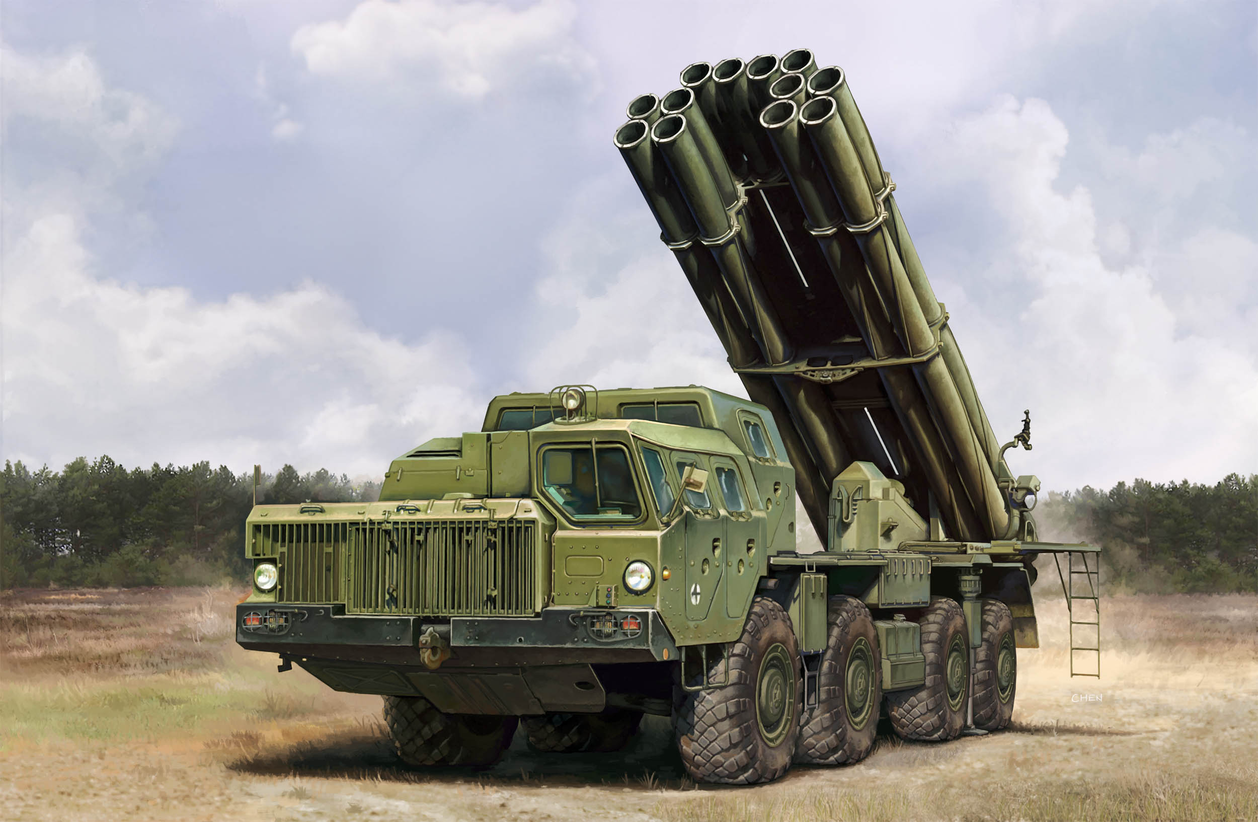 1/72　ロシア 9A52-2 スメルチ-M 多連装ロケット砲