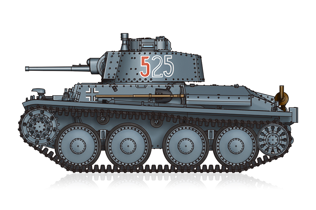 1/72　ドイツ 38（t）戦車 E/F型