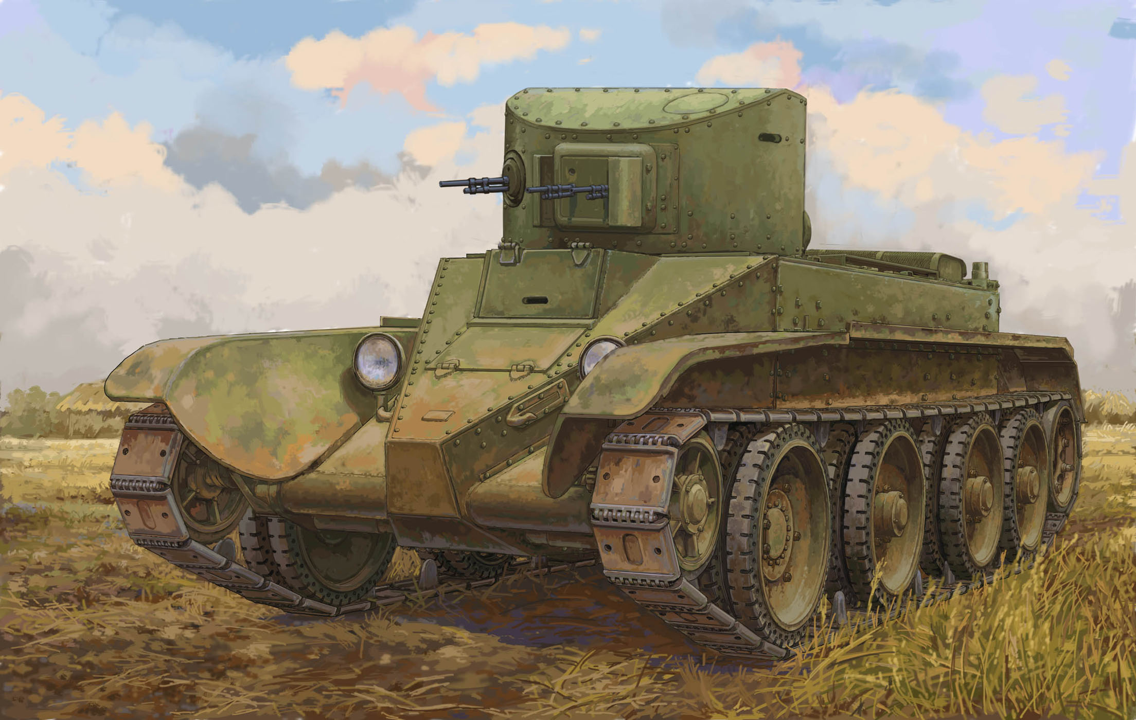 【予約する】　1/35　ソビエト BT-2 快速戦車（後期型）
