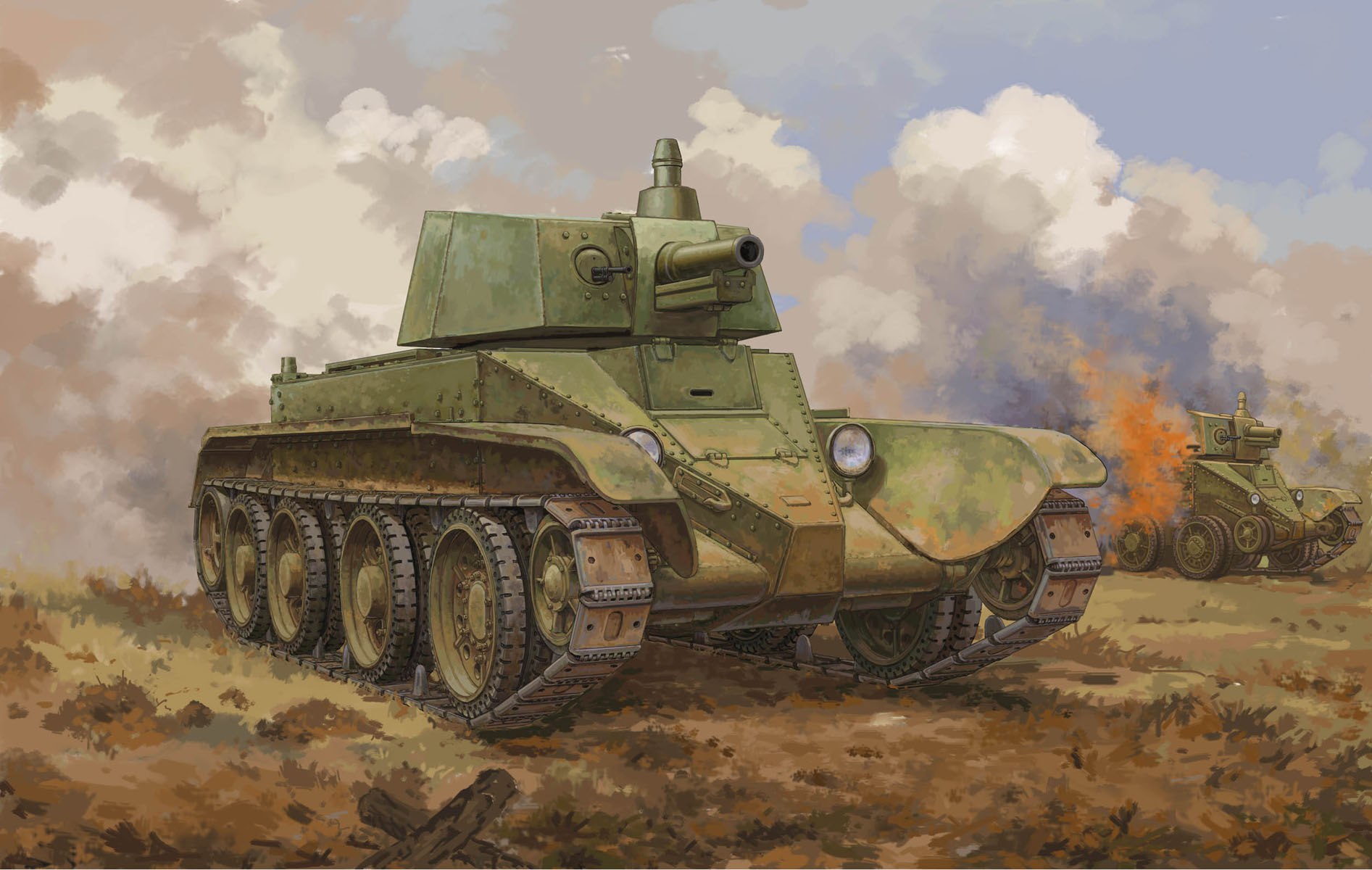 1/35　ソビエト D-38 砲兵戦車