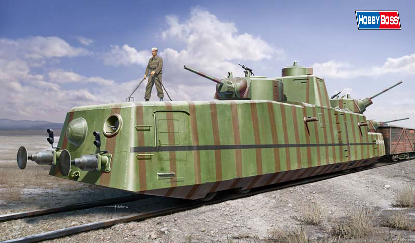 1/35 ソビエト MBV-2 装甲列車(F-34 戦車砲搭載型) 1/35 ソビエト MBV-2 装甲列車(F-34 戦車砲搭載型)