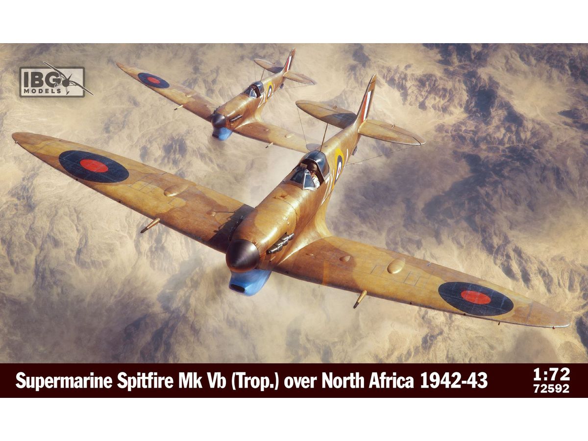 【予約する】 1/72 スピットファイア Mk.Vb (Trop) "北アフリカ上空 1942年~1943年" 【予約する】 1/72 スピットファイア Mk.Vb (Trop) "北アフリカ上空 1942年~1943年"