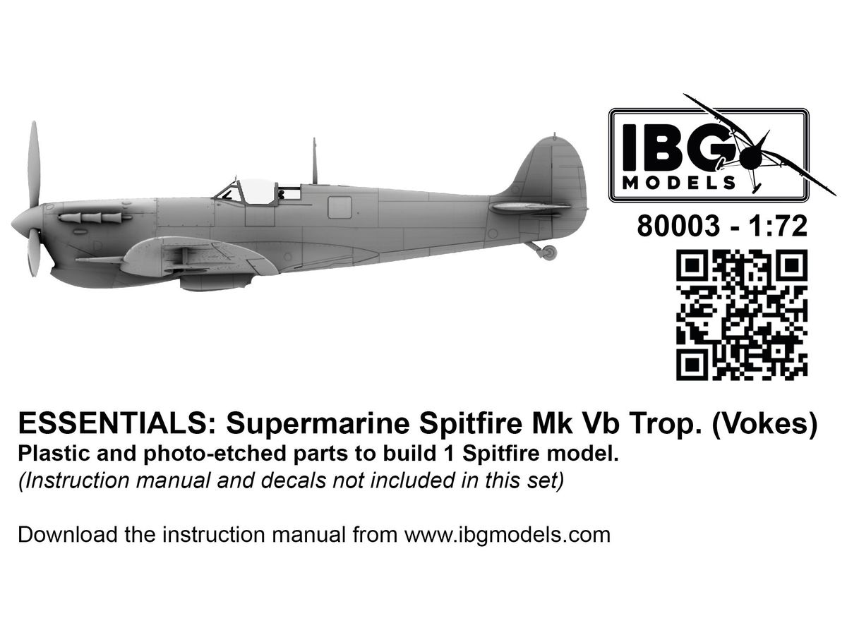 【予約する】 1/72 スピットファイア Mk.Vb Trop (ボークスフィルター付) エッセンシャルエディション 【予約する】 1/72 スピットファイア Mk.Vb Trop (ボークスフィルター付) エッセンシャルエディション