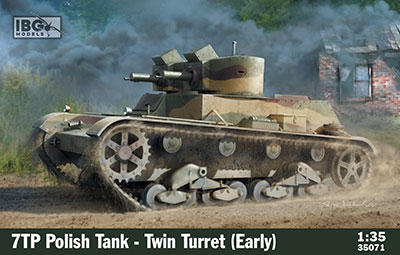 1/35　ポ・7TP双砲塔型戦車機銃搭載・初期型・インテリア付