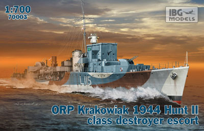 1/700　英ハントII級護衛駆逐艦・クラコビィアク･ポーランド海軍1944年