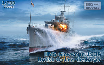 1/700　英・G級駆逐艦・グローウォームH-92・英海軍1938年 - ウインドウを閉じる
