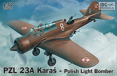 1/72　ポーランド単発軽爆撃機PZL23Aカラシュ