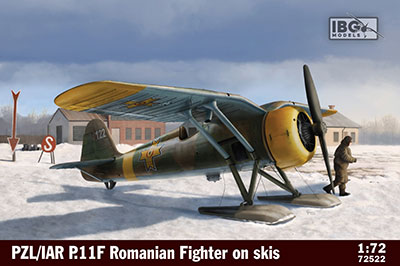 1/72　ルーマニアPZL P.11F・ガル翼戦闘機・スキー装備型