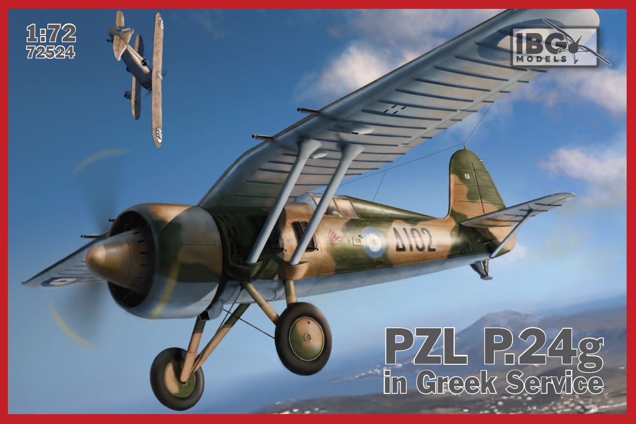 1/72　ポ・PZL P.２４ｇ・ガル翼戦闘機・ギリシャ軍仕様 - ウインドウを閉じる