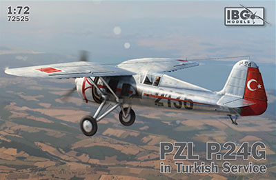1/72　PZL P.２４G・ガル翼戦闘機・密閉風防・トルコ軍仕様