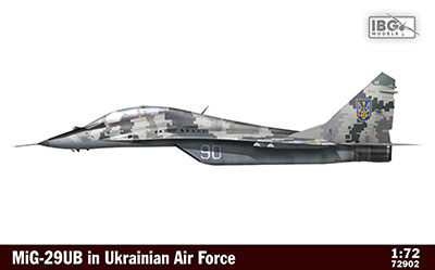 1/72　ウクライナ空軍・ミコヤンMiG-29UBファルクラム複座練習機