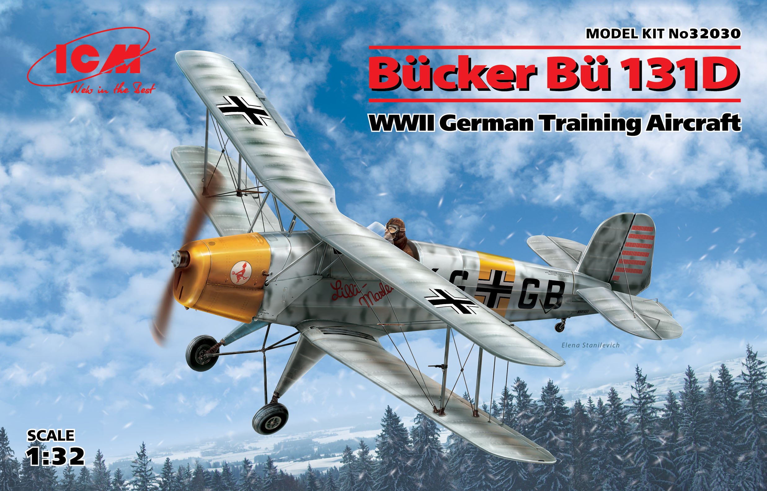 1/32　ビュッカー Bu131D ドイツ練習機