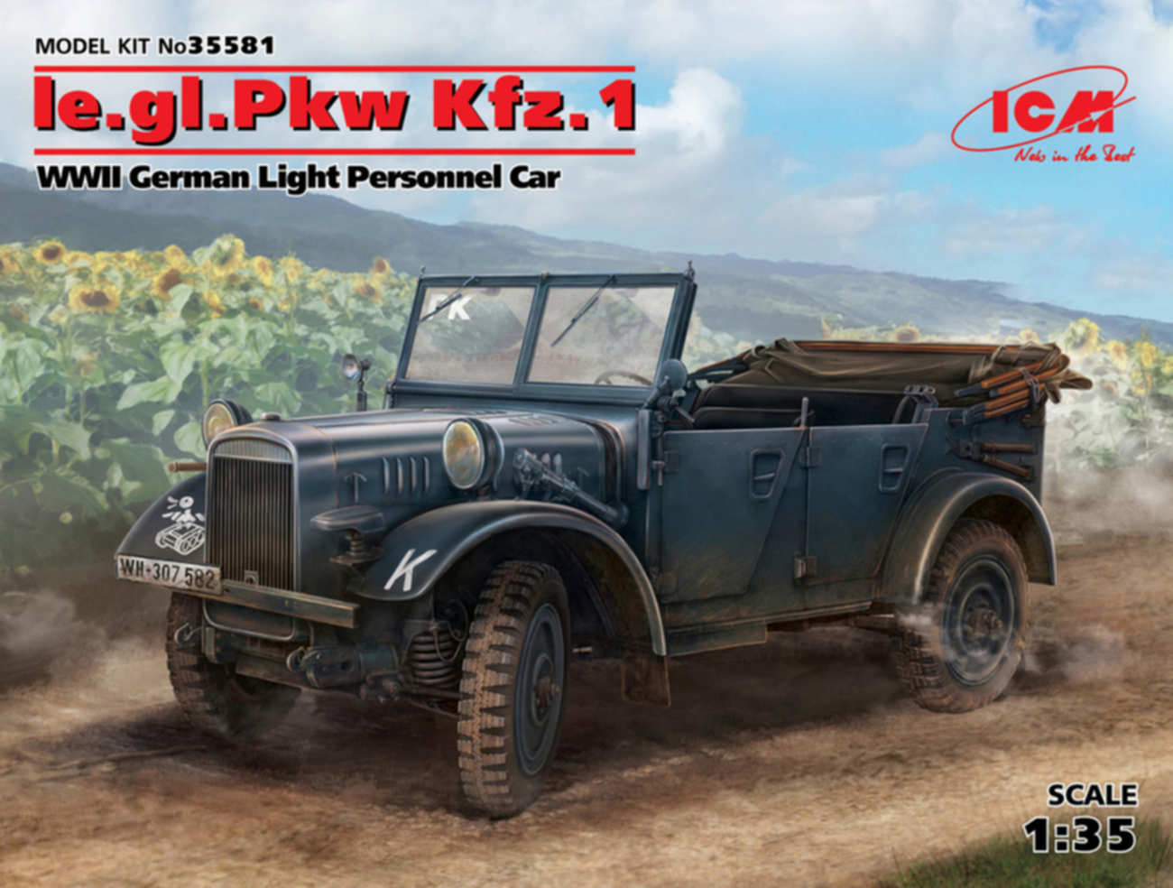 1/35　ドイツ le gl.Pkw Kfz.1 軽四輪駆動乗用車 - ウインドウを閉じる