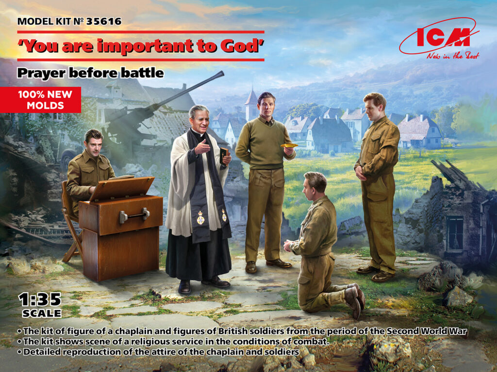 【予約する】　1/35　イギリス陸軍野戦礼拝ｾｯﾄ‘戦いの前の祈り’