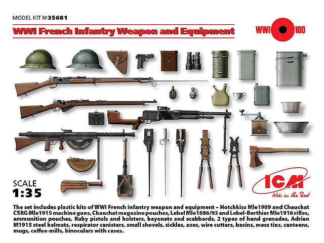 1/35　WWI フランス歩兵 ウェポン&装備