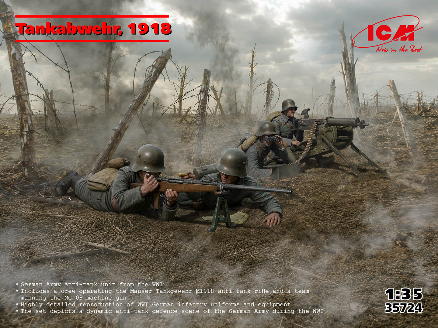 【予約する】 1/35 WWⅠ ドイツ陸軍対戦車部隊 1918 【予約する】 1/35 WWⅠ ドイツ陸軍対戦車部隊 1918