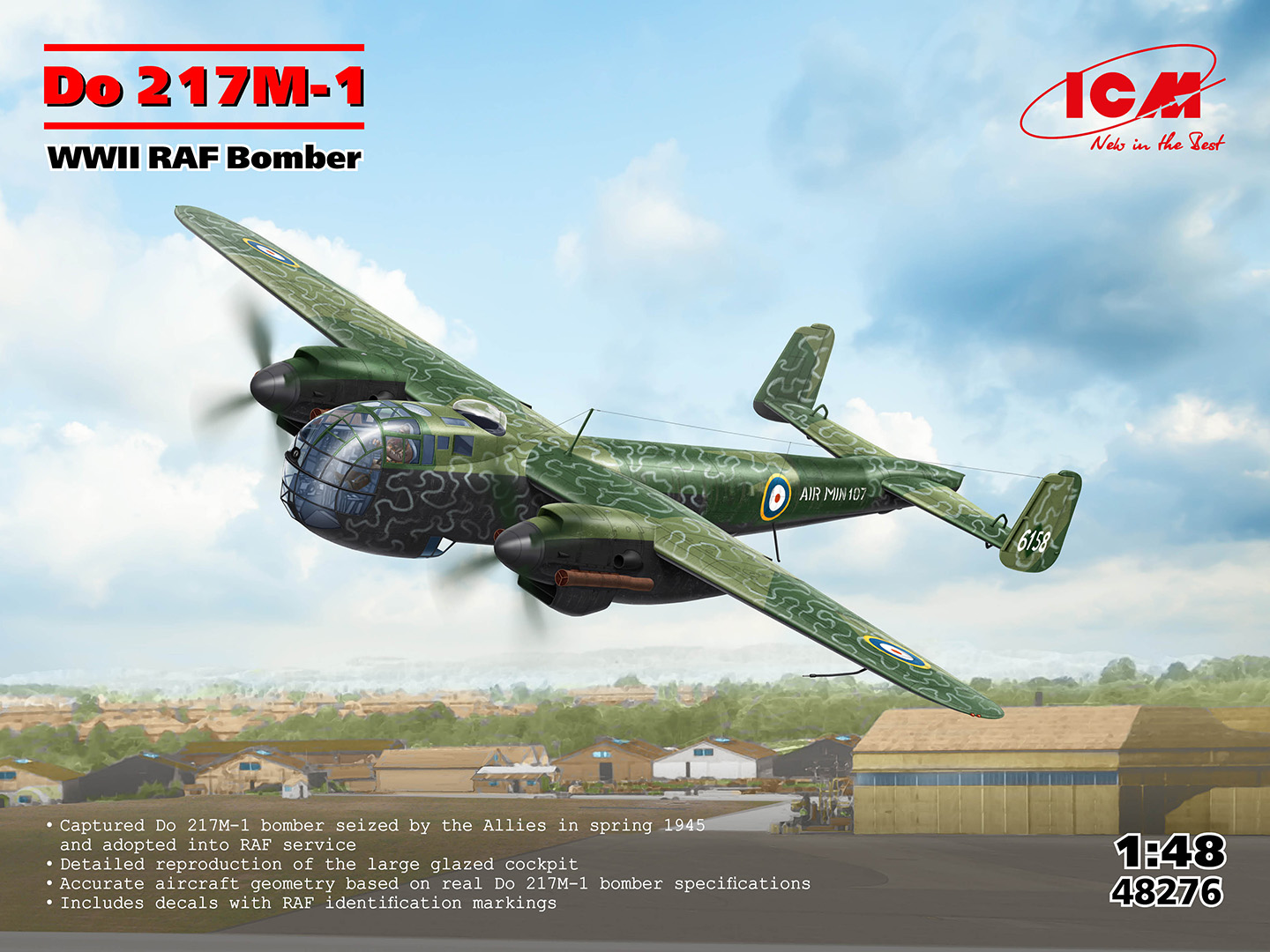 【予約する】 1/48 ドルニエ 217M-1 イギリス空軍爆撃機 【予約する】 1/48 ドルニエ 217M-1 イギリス空軍爆撃機