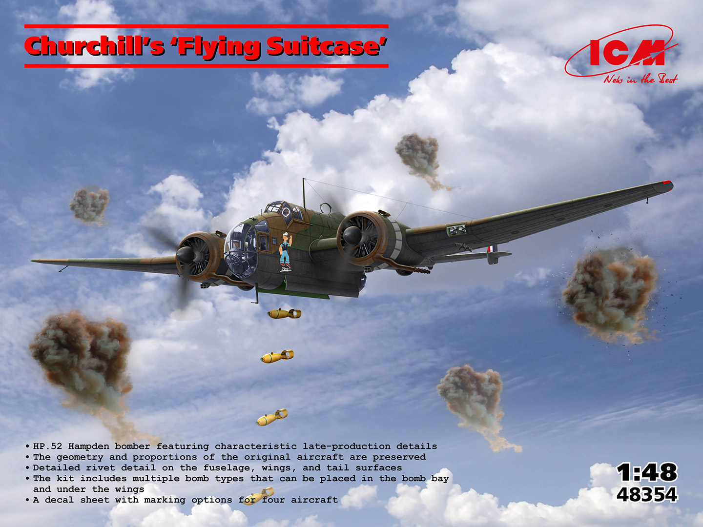 1/48 HP.52 ハンプデン「空飛ぶスーツケース」 1/48 HP.52 ハンプデン「空飛ぶスーツケース」