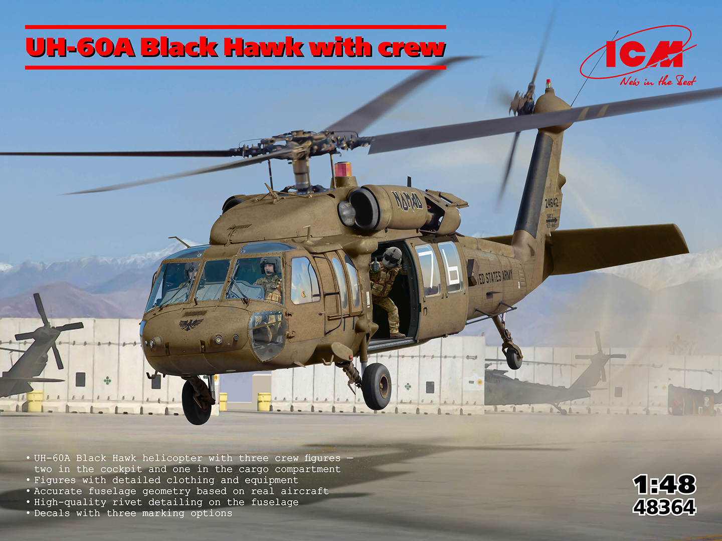 【予約する】 1/48 UH-60A ブラックホーク w/フィギュア 【予約する】 1/48 UH-60A ブラックホーク w/フィギュア