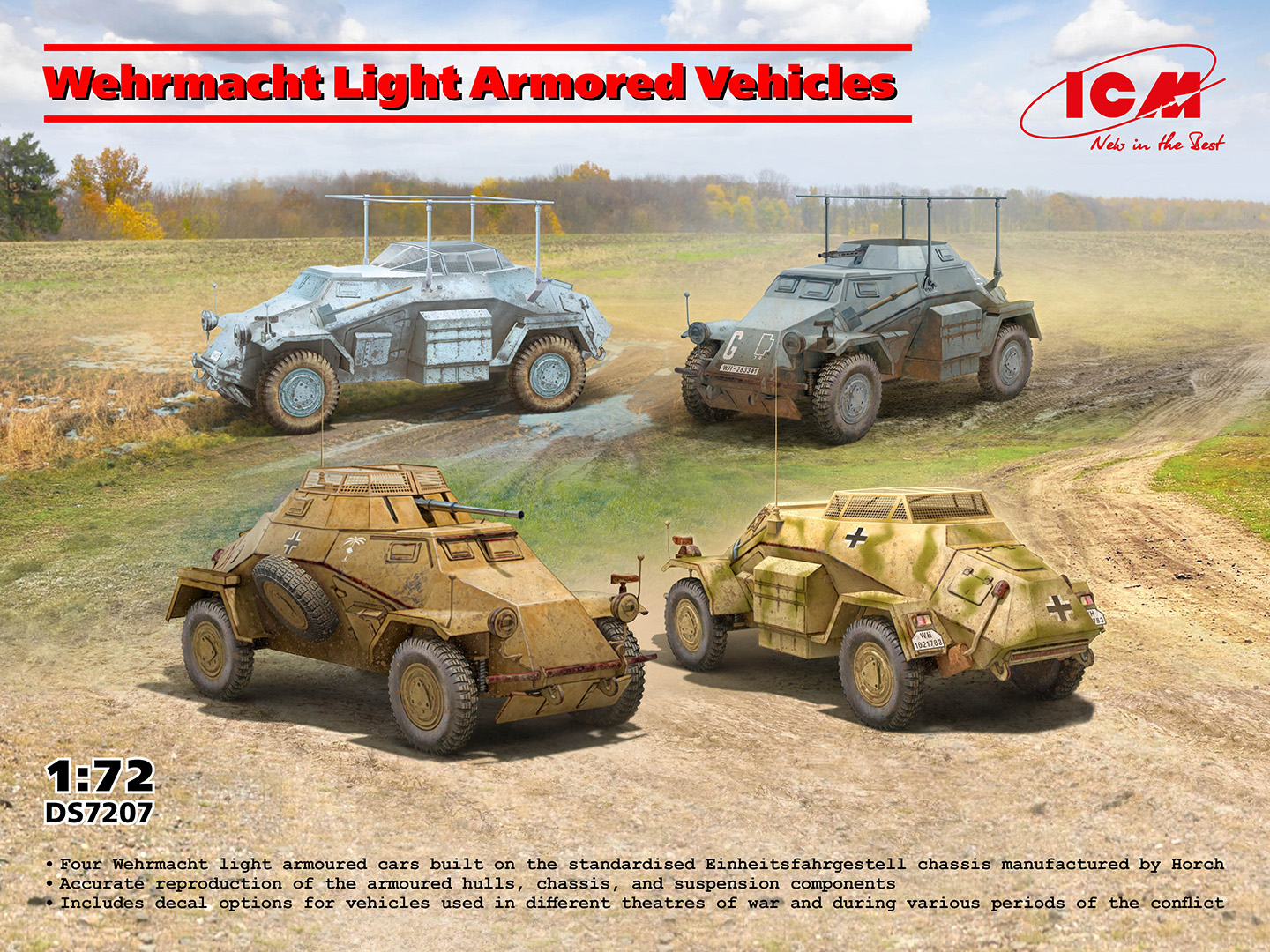 【予約する】 1/72 ドイツ国防軍軽装甲車両セット 【予約する】 1/72 ドイツ国防軍軽装甲車両セット