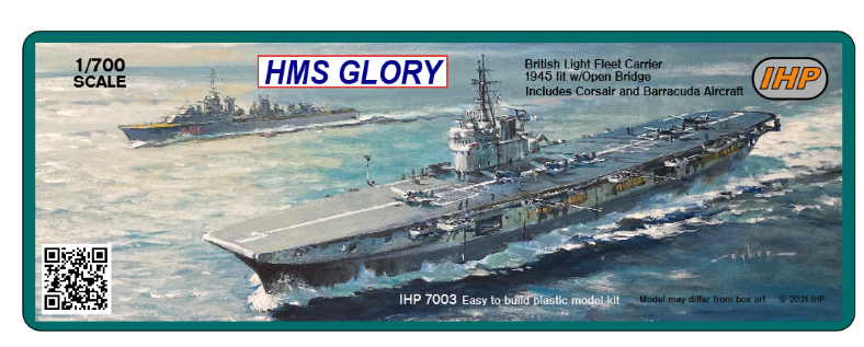 1/700 イギリス海軍 空母 HMS グローリー 1945年