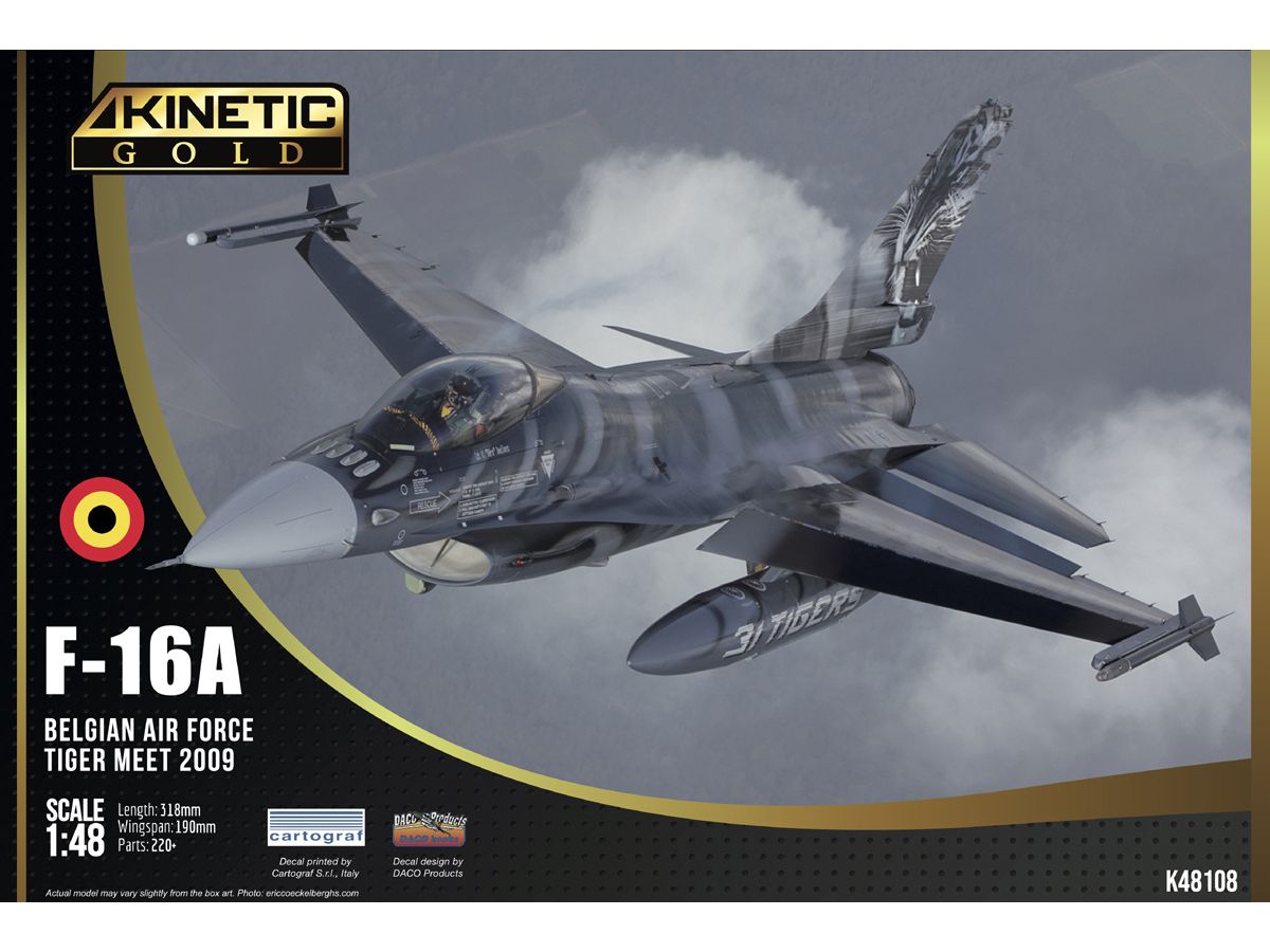 1/48 F-16A ベルギー空軍 タイガーミート 2009年 1/48 F-16A ベルギー空軍 タイガーミート 2009年