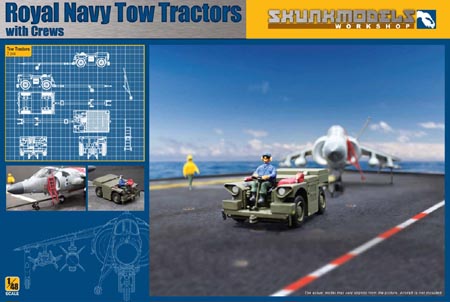 1/48 現用イギリス海軍 空母フライトデッキ用トラクターw/クルー 1/48 現用イギリス海軍 空母フライトデッキ用トラクターw/クルー