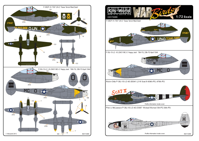 1/72　P-38J-15-LO 43-28431 MC-O ‘Happy Jack’ 79th FS, 20th FG A - ウインドウを閉じる