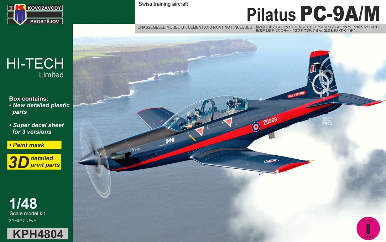 【予約する】 1/48 ピラタス PC-9A/M ハイテックキット 【予約する】 1/48 ピラタス PC-9A/M ハイテックキット