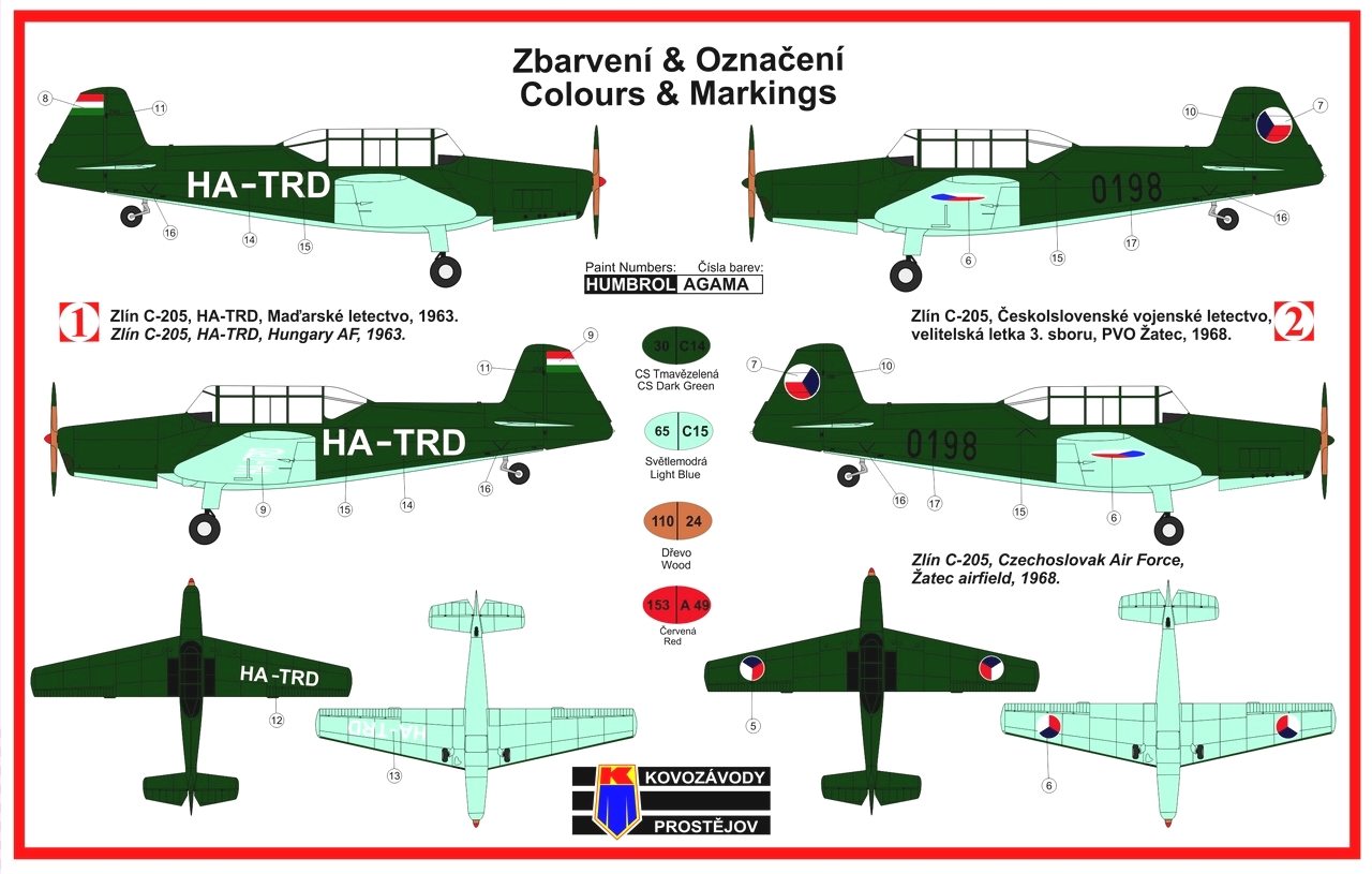 1/72　Zlin C-205 Military trainer version - ウインドウを閉じる