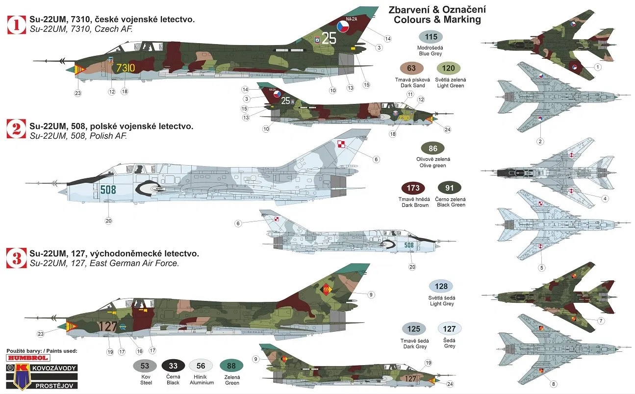 1/72 Su-22UM ｢ワルシャワ条約加盟国｣ - ウインドウを閉じる
